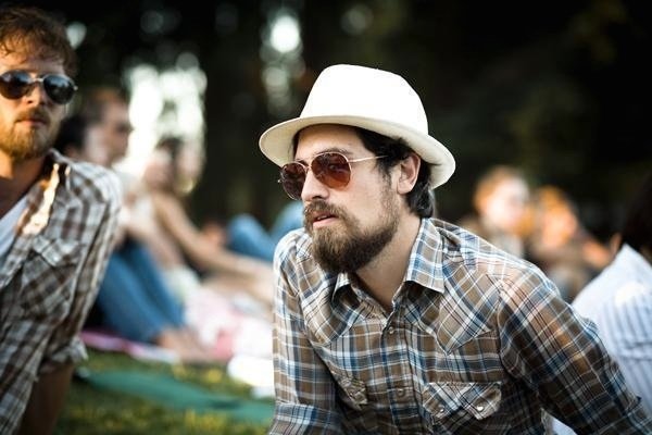 Lonesome Rhodes and the Good Company main band member, Brian Pake, hanging out with friends