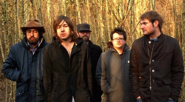 Spook the Horse band members outside