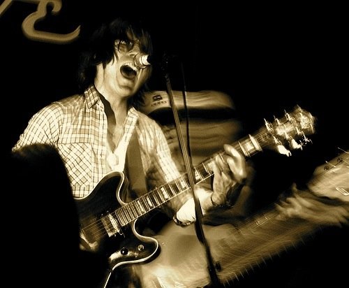 Spook the Horse band members performing live at the High Dive