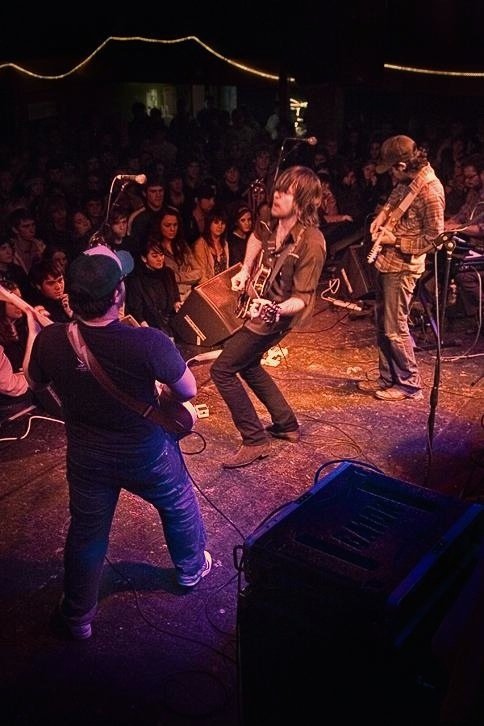 Spook the Horse band members performing live