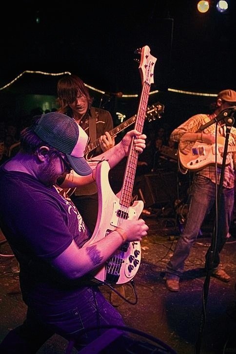 Spook the Horse band members performing live