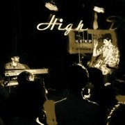 Spook the Horse band members performing live at the High Dive