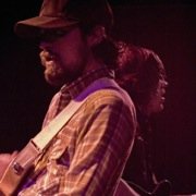 Spook the Horse band members, Brian and Grant, performing live