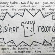 Back of Two If By Sea cassette, Elsinor Records